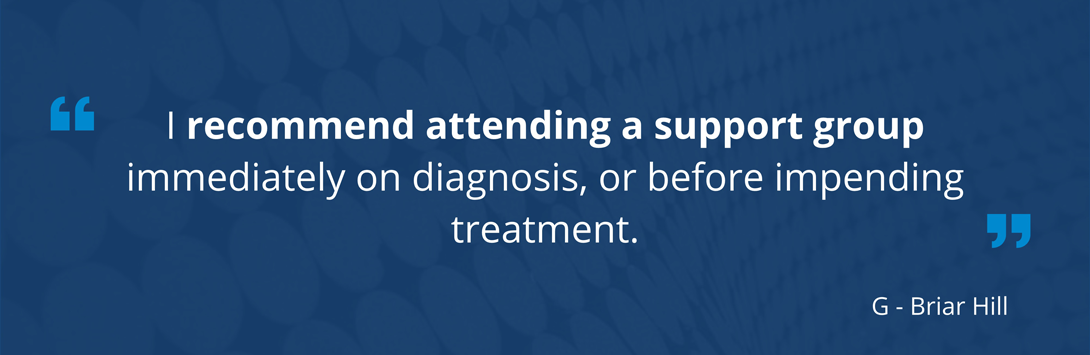 Quote-2 I recommend attending a support group
